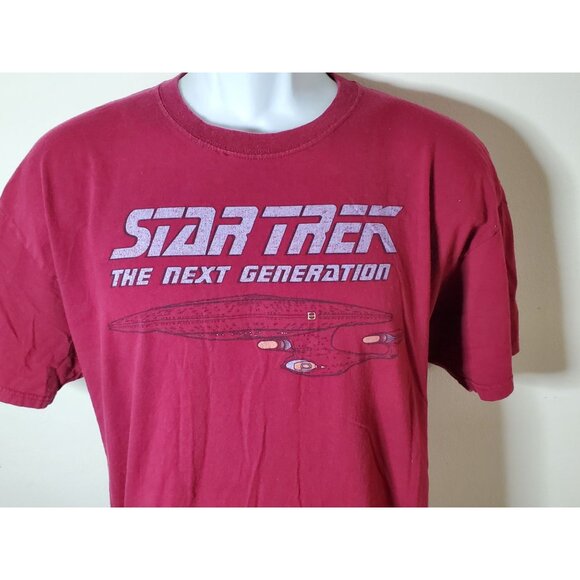 Star Trek The Next Generation Red T-Shirt Size L - Picture 7 of 11